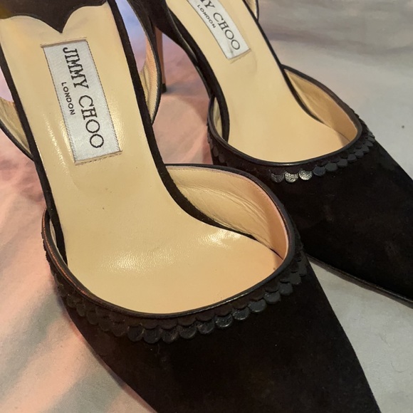 Jimmy Choo Black Suede Heels - Picture 5 of 5